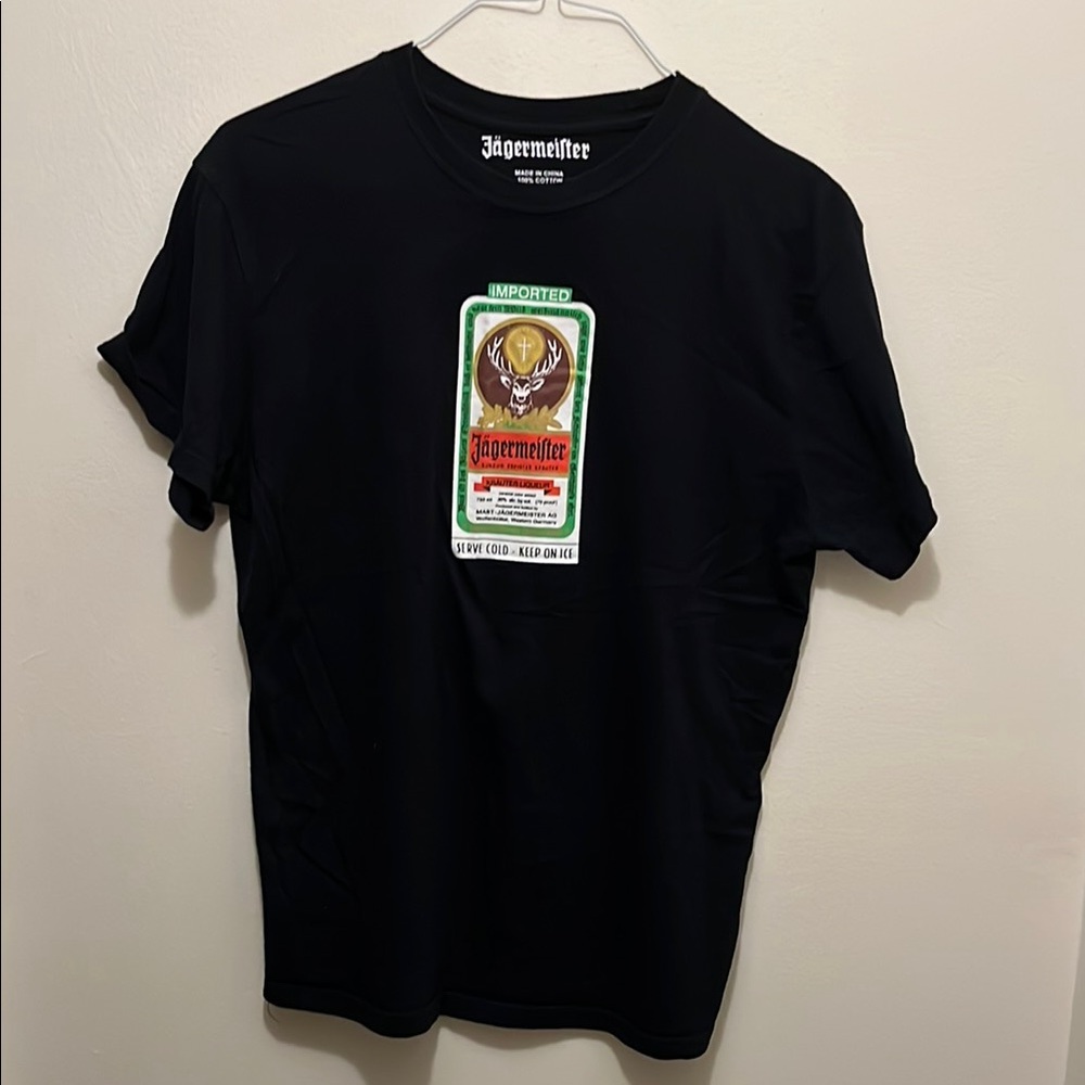 Jagermeister Black Short Sleeve Tee Classic Casual